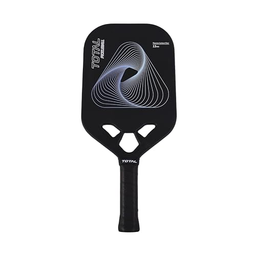 Image of Total Pickleball Paddle 13mm Thermo Carbon Fiber - Lightweight Racket with Cushioned Grip for Indoor & Outdoor Pickleball Game (Black)
