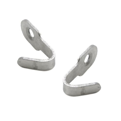 Image of Oedema Stainless Steel Wall Hangers Mini J Hooks Single Prong Hanging Hooks for Picture Bath Towel Mirror Hanging Hardware Keys Coats, Silver, 20 Pack