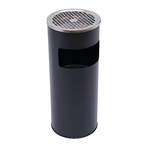 Posacenere rotondo per esterni, cestino con posacenere, cestino spazzatura esterno