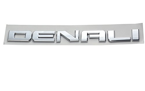 Image of Aimoll 2pcs Chrome Denalihd Denali Hd Nameplate Emblems for Gm 07-16 Yukon Sierra Terrain (Chrome)