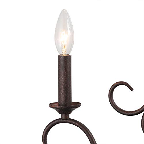 Laluz FOR BEDROOM Rustic Farmhouse Chandelier thumb #7