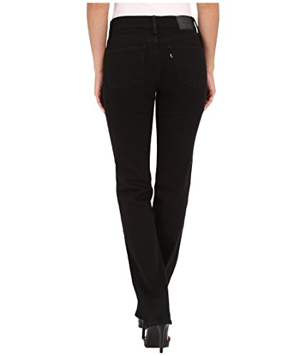 Levi's® Womens 314™ Shaping Straight Jeans for Women – Blended Cotton and Viscose – Five-Pocket Design Soft Black 25 303
