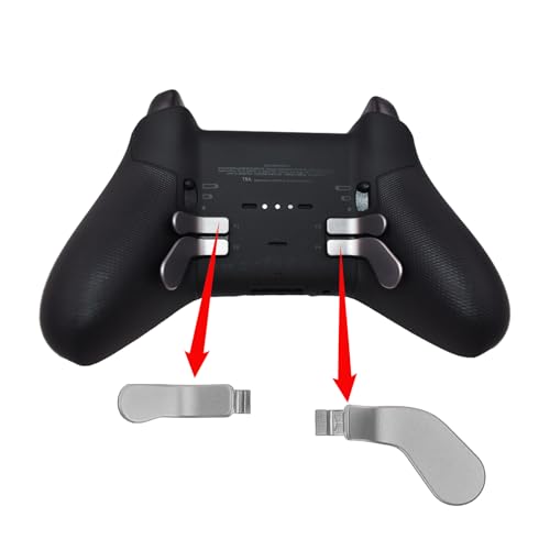 Image of 5Pcs Elite 2 Metal Paddles for Xbox Elite Series 2 Controller, Elite Series 2 Core Controller Parts, D-pad Paddles Replacement for Xbox Elite Series 2 /2 Core Controller Includes 4 Paddles,1 D pads(Silver)