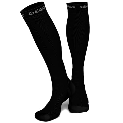 Image of Physix Gear Compression Socks 20-30 mmHg - Men & Women - Running, Nurses, Shin Splints, Flight, Travel