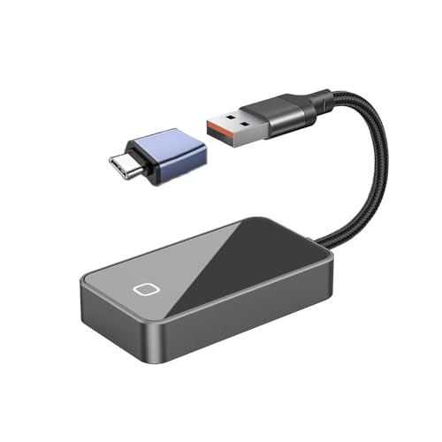 Pitruves CarPlay Wireless CarPlay Adapter for iPhone for Volvo XC90 XC60 XC40 S60 V90 Accessories, Convert Wired to Wireless CarPlay Adapter (carplay Model A)