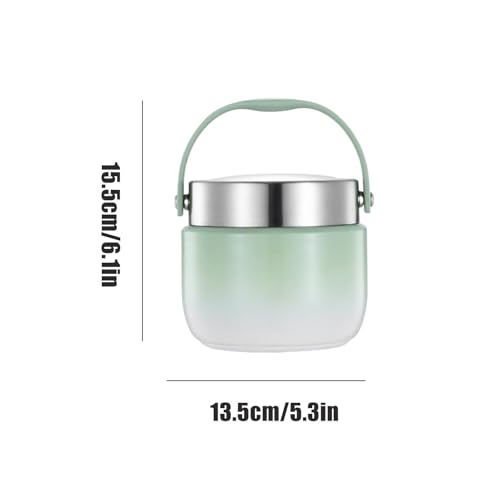 Recipiente térmico para alimentos, 1200 ml, recipiente de transporte de alimentos para viajes, recipiente aislante a prueba de fugas para bebidas, barbacoa, camping, viajes, deportes, exteriores - imagen 6