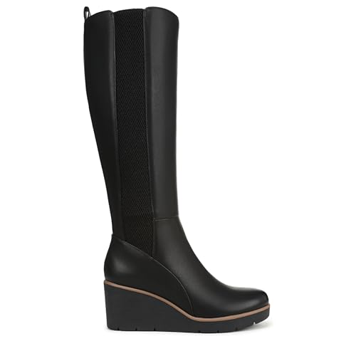Naturalizer SOUL Womens Adrian Wedge Tall Boot Black Smooth 8.5 M by Naturalizer - Used condition - Image 6