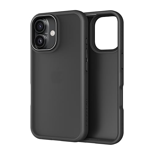 Image of CASEGEAR Bold Pro Back Cover Case Compatible with iPhone 16 | 14.8 Feet Drop Protection | 360 Complete Protection | Shockproof & Scratch Resistant | Black