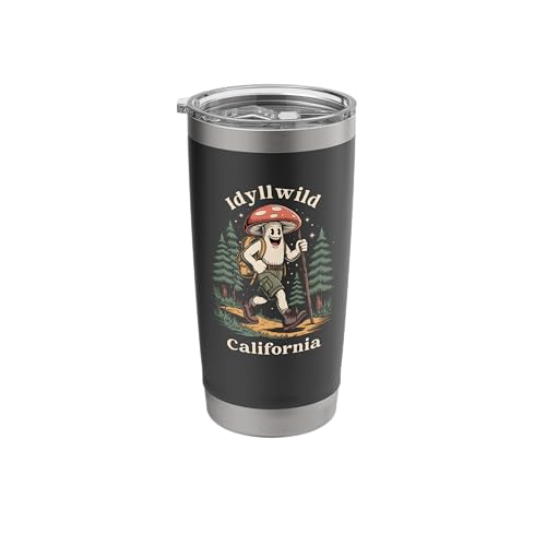 Idyllwild CA Hiking Mushroom Backpack Tumbler