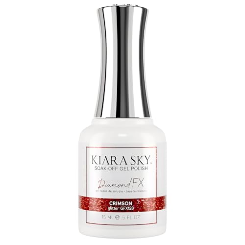Esmalte de gel Kiara Sky Diamond FX 0.5 fl oz Crimson miniatura 1