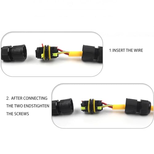 Conector de cable rápido M25 impermeable de inserción segura y duradera contra humedad y agua 6