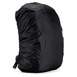  ADJAN Housse de Pluie pour Sac à Dos Sac de Sport de Plein air Couvre-Pluie Sac imperméable à la poussière randonnée en Camping Sacs Couverture (Color : Black)