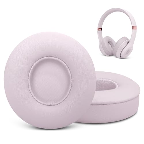 Coussinets Beats Solo 4 en cuir protéiné rose nuage pour casque sans fil