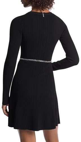 Michael Kors Women's Chain Belt Flare Mini Dress2