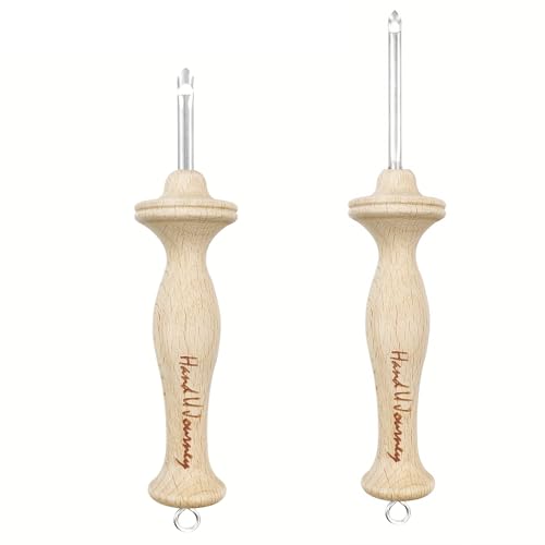 Beech Wood Punch Needle Tool Sets with Oxford Open-Side Design