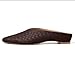 LUXMUWA Brown Woven Mules for Women Slip on Square Toe Slides Ladies Trendy Wedge Heels 2026 Size 11.5
