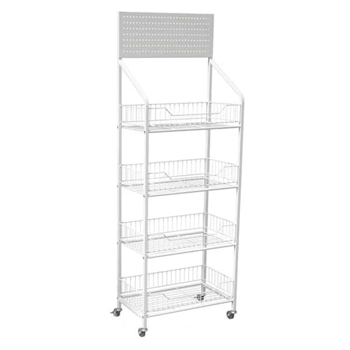 Metallregal – vielseitige Aufbewahrungslösung für Büro und Küche, stilvoller und langlebiger Ständer für die Organisation von Heim- und Marktgegenständen, 3-stöckiges Design