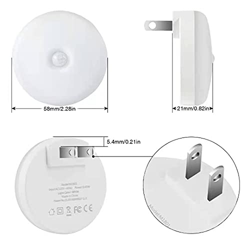 Image of myCozyLite Red Motion Sensor Night Light, Red Light for Sleep, Night Lights Plug into Wall, Automatic ON Off, 2 Pack Motion Night Light for Bedroom, Bathroom, Kitchen, Hallways