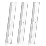 Universal Stainless Steel Adjustable Grill Heat Plates Heat Tents Heat Shields Grill Burner Cover,Compatible with Weber, Charbroil, Brinkmann, Chargriller etc.,Extends from 11.75" up to 21" L,3 Pack