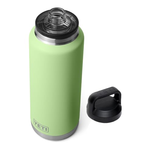 YETI Rambler 46 oz Bottle, Leakproof, Vacuum Insulated, Stainless Steel with Chug Cap,Key Lime