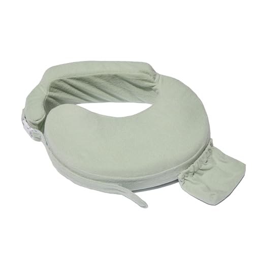 My Brest Friend Nursing Pillow - Deluxe - Enhanced Comfort w/Slipcover - Ergonomic Design for Ultimate Breastfeeding Support for Mom & Baby - Adjustable Backrest and Handy Side Pocket, Spring Green by My Brest Friend - Used condition - US$45.84