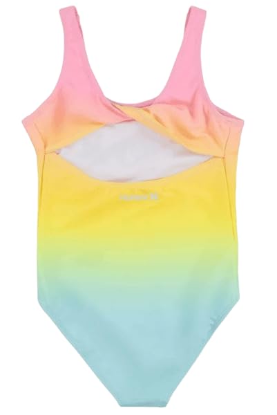 Hurley Toddler Girls Ombre One Piece Swimsuit, Pink Multi, 2T2