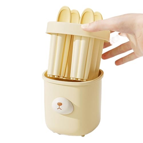 Molde Para Helados | Bandejas Congeladoras Con Diseños Divertidos - Bandeja Para Congelar Postres De Yogur Gelatina Y Pudín Con Palitos Reutilizables