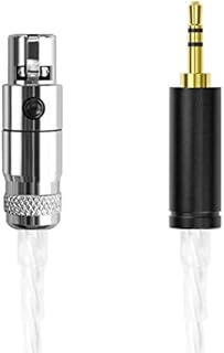Geekria Apollo Silver-Plated Upgrade Audio Cable Compatible with AKG K702, K712 Pro, 3.5mm to Mini-XLR Replacement Headphones Cord for Hi-Resolution Audiophile, HiFi Headset (4.9ft / 150cm)