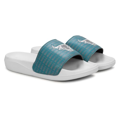 Image of PERY-PAO Sliders for Men | Lightweight Comfortable Boys Slippers | Flip-Flops White | Black | Sea Green | Red