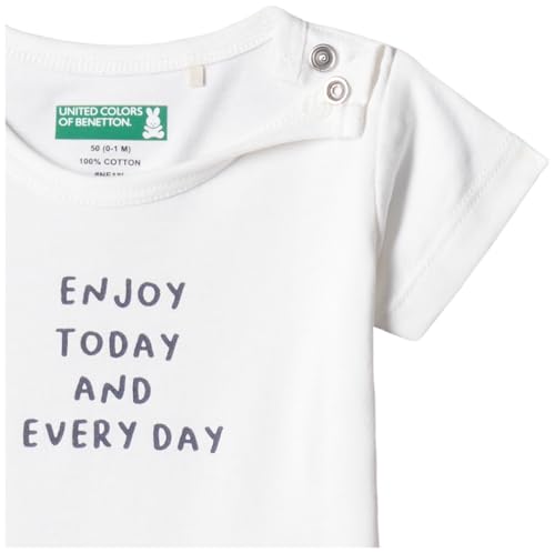 Image of UNITED COLORS OF BENETTON Baby Boy Cotton Striped Regular Fit T-Shirt