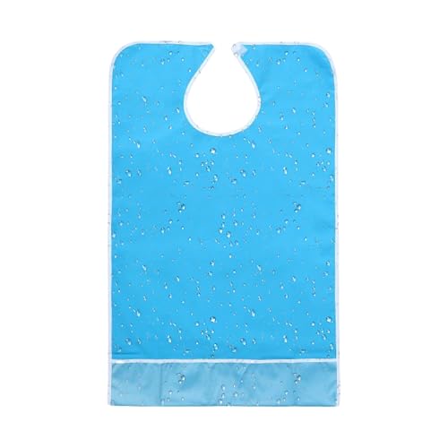Babero impermeable para adultos protector de ropa de tela lavable 20x18