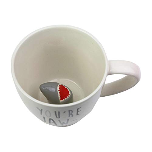 Taza de café de cerámica blanca 16 oz miniatura 2