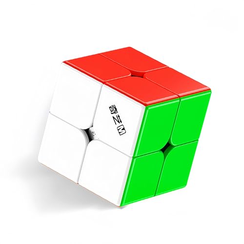 XMDCuber QY Toys Cube de vitesse magnétique, 2 x 2, 48 aimants de précision, 50 mm, cube haute vitesse sans autocollant, pour les compétitions et l'entraînement,...
