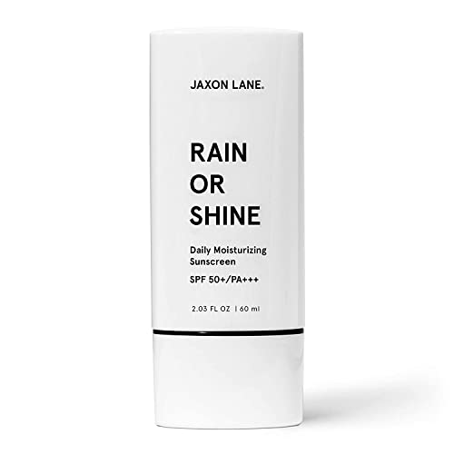 Image of RAIN OR SHINE Anti Aging Face Sunscreen SPF 50 for Clear Skin w /Green Tea, Hyaluronic Acid, Vitamin E Oil, Ginseng, Licorice Root - SPF Moisturizer for Face & Body (Fragrance-Free, 2.03 Fl Oz, 4 pack)