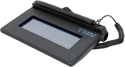 Topaz Signature Lite 1x5 T-S460-B-R - with Serial/RS232 connection cable (Renewed)