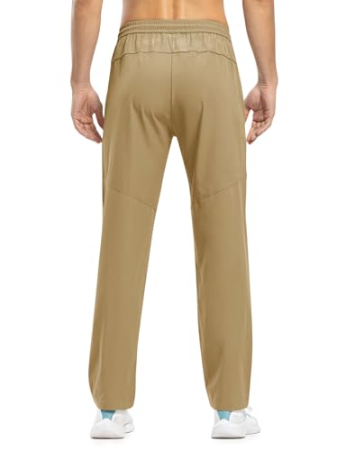 Image of TBMPOY Men's Outdoor Lightweight Hiking Mountain Pants Running Active Jogger Pants