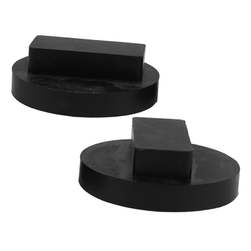 MUCKLILY 2pcs Jack Rubber Pad Jack Pads for Floor Jack Car Jack Pad Adapter Floor Jack Adapter Jack Rubber Support Pad Rubber Jack Pad Car Lift Point Pad Floor Jack Extension Adapter Black
