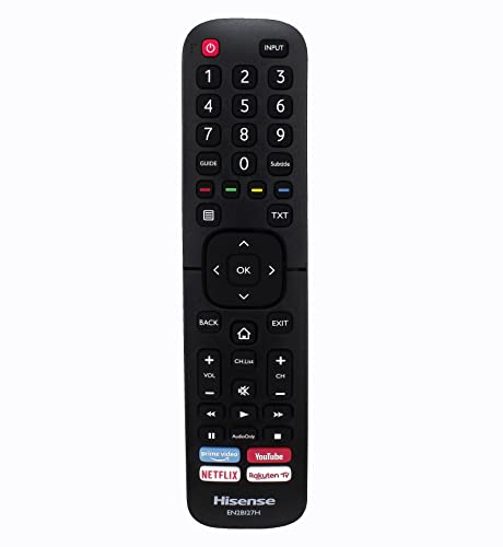 121AV EN2BI27H - Mando a distancia de repuesto para televisores Hisense 4K UHD H50B7100 H50B7100 H50B7300 H50B7500 H50B7500UK H50BE7200 H50BE7400 Cover