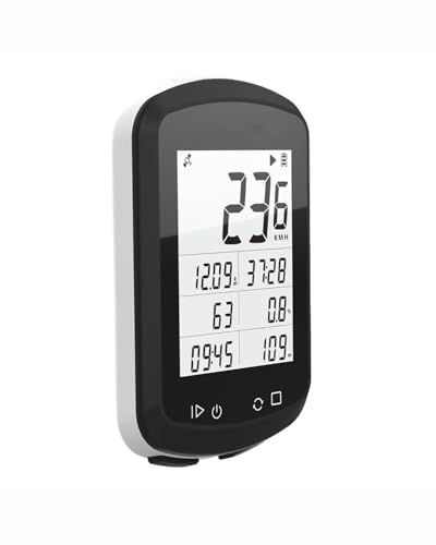 Ciclocomputador Ciclocomputador GPS inalámbrico con velocímetro/odómetro Bluetooth para Bicicletas de montaña y Carretera - Rastreador de Velocidad y kilometraje Ciclocomputador Resistente Agua(C)