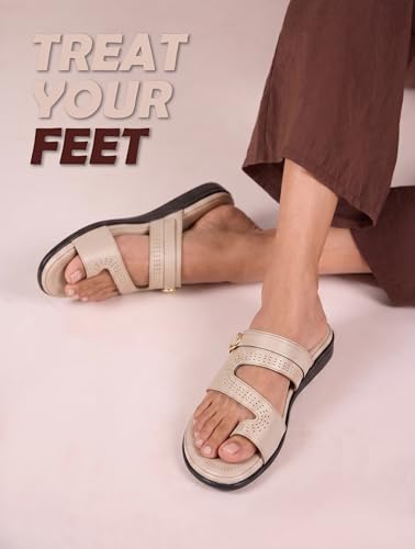 Image of Extra Soft Women's Comfortable Highcushioned Doctor Slippers|Flip-Flops Fashionable Casual & Stylish|Lightweight & Breathable Chappals|Outdoor Sandals Ladies&GirlsBB946