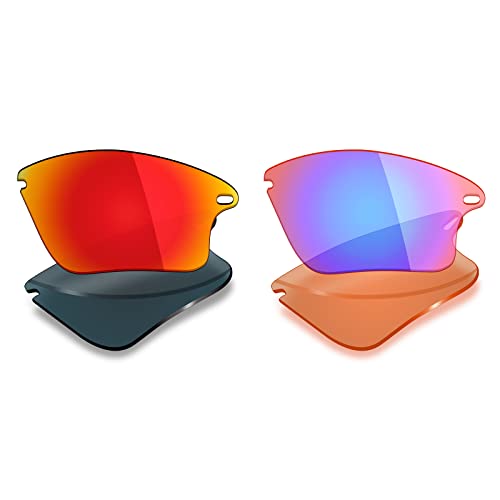 Image of Mryok 2 Pair Polarized Replacement Lenses for Oakley Fast Jacket XL Sunglass - Options
