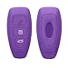 Produktbild kwmobile Autoschlüssel Silikon Hülle kompatibel mit Ford 3-Tasten Autoschlüssel Keyless Go - Schlüsselhülle in Violett