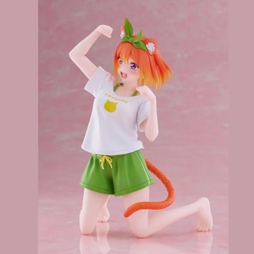 Image of 15cm Yotsuba Nakano Sitting Action Figure for Home Table - Desk & Car Deskboard Decor | The Quintessential Quintuplets - Nakano Yotsuba Figure Gift for Kids, Family & Friends (Yotsuba)