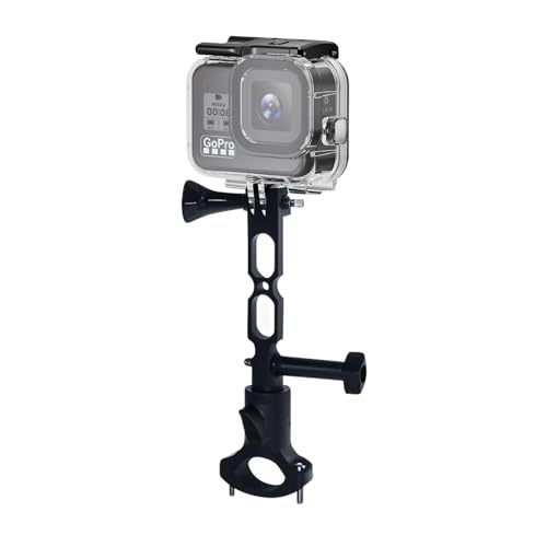 YaelHelens Cycling Kit Compatible with GoPro Hero 9-13 40m Waterproof Case + Aluminum Alloy Extension Arm + 20-30mm Bike Mount Anti-Shock Design & Full Accessories Compatibility (YH-100MM)