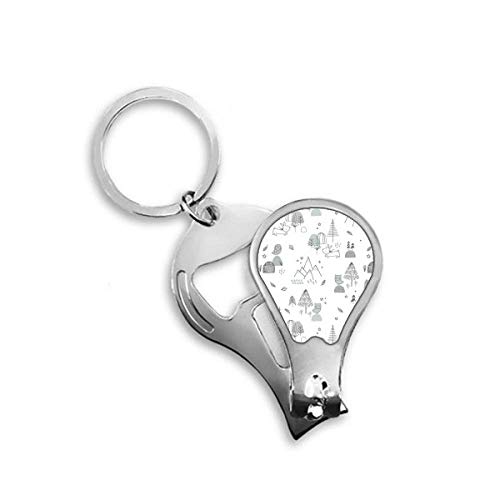 Coupe-ongles de pieds motif dessin animé montagne et oiseau mignon