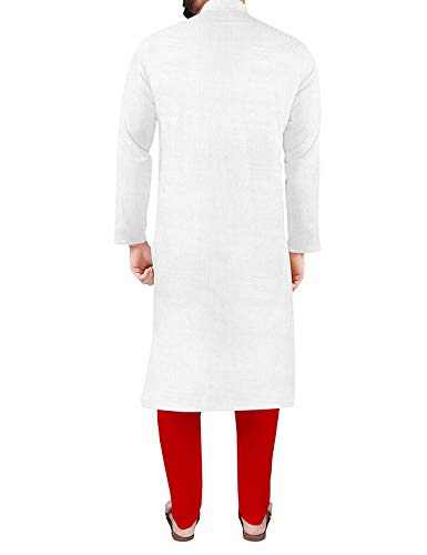 Image of Gauri Laxmi Enterprise Men Cotton Blend Straight Kurta