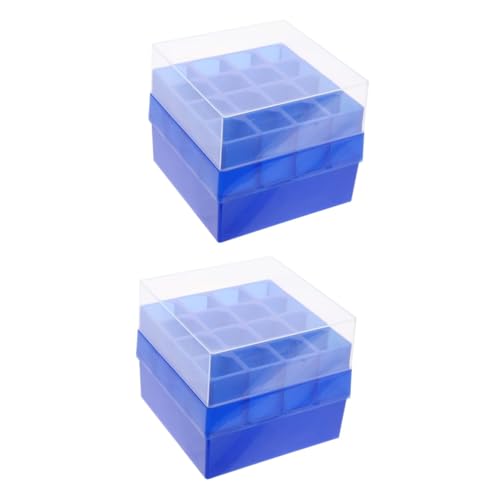 HOMOCONO 2pcs Microcentrifuge Tube Holder Storage Vial Organizers Freezer Storage Organizer