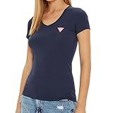  Guess T-Shirt Marine Femme Mini Triangle Marine S