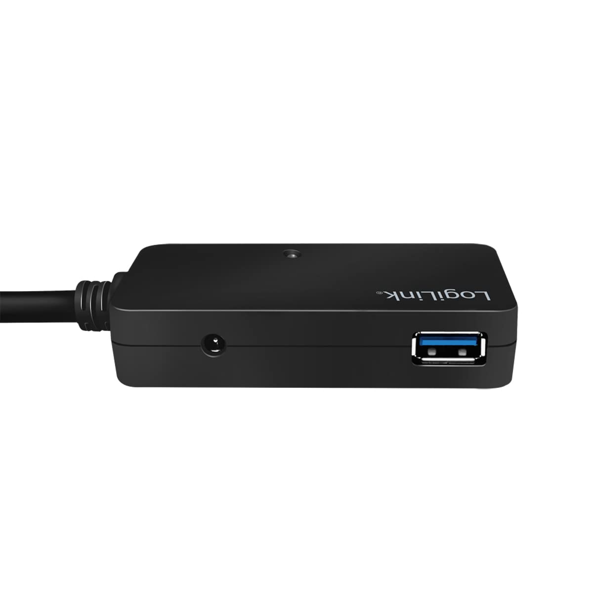 Logilink UA0262 USB 3.0 Active Repeater und Verlängerungskabel bis 10m mit 4-Port Hub schwarz
