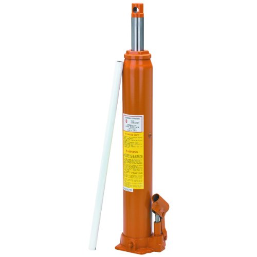 8 Ton Super Heavy Duty Long Ram Hydraulic Flat Bottom Jack from TNM by Central Hydraulics